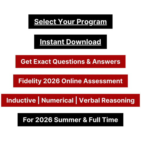 2026 Fidelity International Online Assessment Tutorials