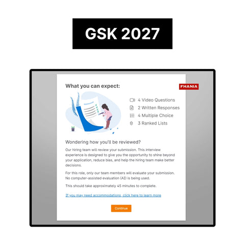 2027 GSK Online Immersive Assessment and Online Job Simulation Tutorials