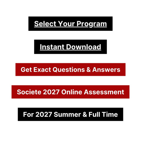 2027 Societe Generale Online Test & Video Interview Questions and Answers