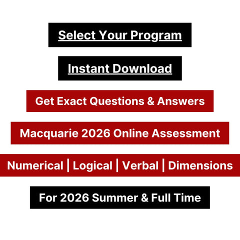 2026 Macquarie Online Psychometric Assessment Tutorials