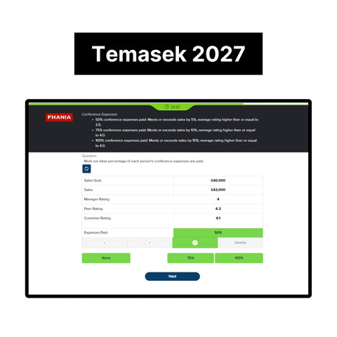 2027 Temasek Online Assessment & Video Interview Answers