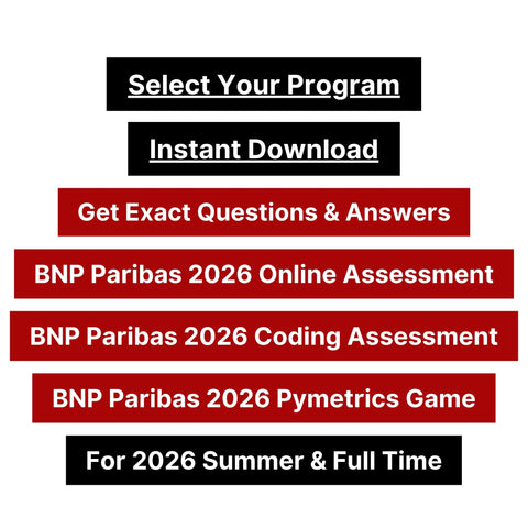 2026 BNP Paribas Online Test and Pymetrics Test Tutorials