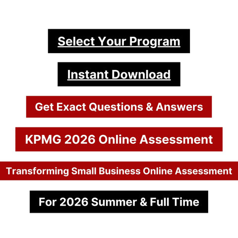 2026 KPMG Online Assessment and Video Interview Tutorials