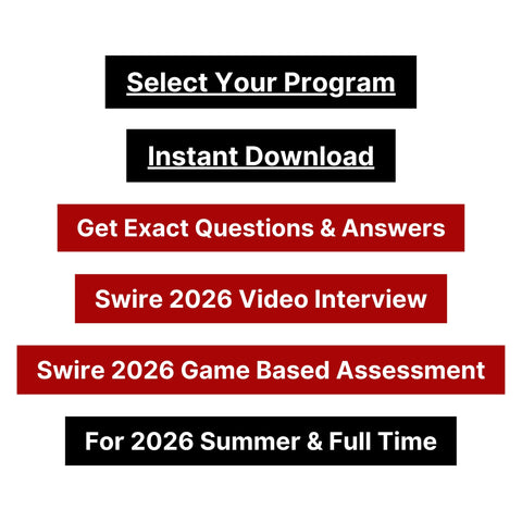 2026 Swire Group Video Interview and Online Assessment Exact Questions and Answers
