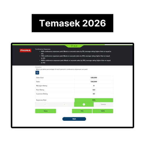 2026 Temasek Online Assessment & Video Interview Answers