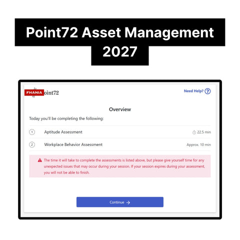 2027 Point72 Academy Criteria Assessment Exact Questions and Answers