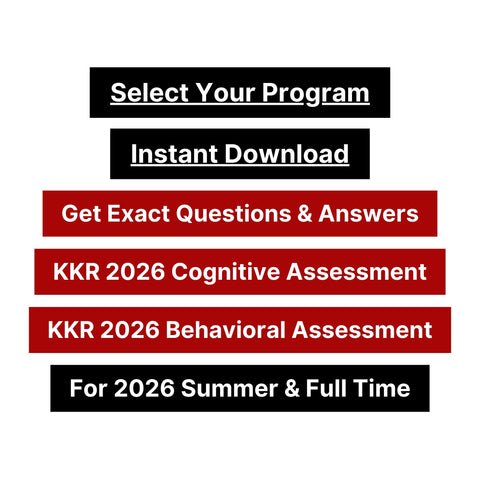 2026 KKR Predictive Cognitive Assessment Exact Questions & Answers