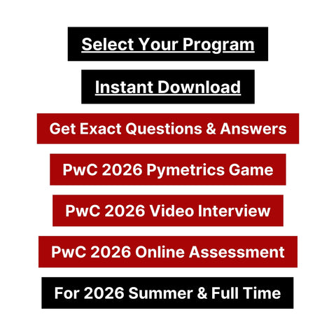 2026 PwC Online Assessment | Video Interview Tutorials