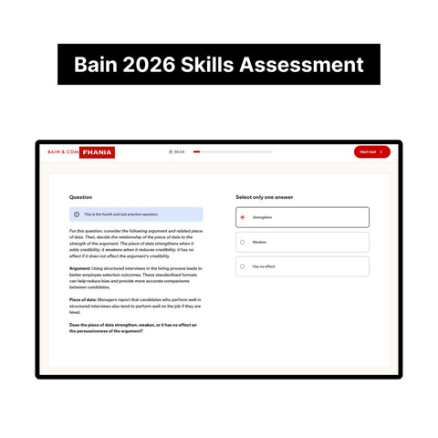 2026 Bain Online Assessment and Written Case Exact Questions and Answers