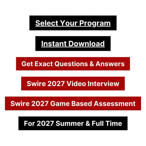 2027 Swire Group Video Interview and Online Assessment Exact Questions and Answers