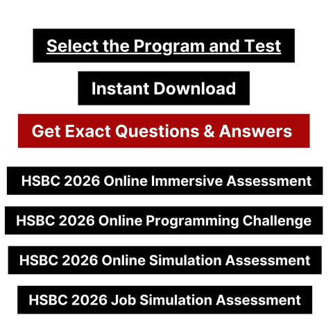 2026 HSBC Online Immersive Assessment and Job Simulation Tutorials