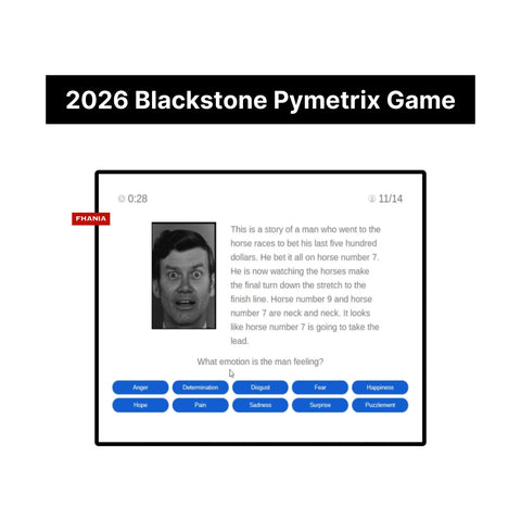 2026 Blackstone Pymetrics Games Digital Interview Technical Assessment Questions & Answers