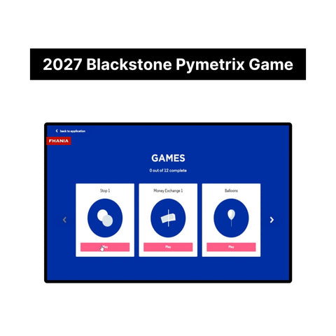 2024 Blackstone Pymetrics 數字面試教程 - 夏季和全職分析師 |確切的問題和答案