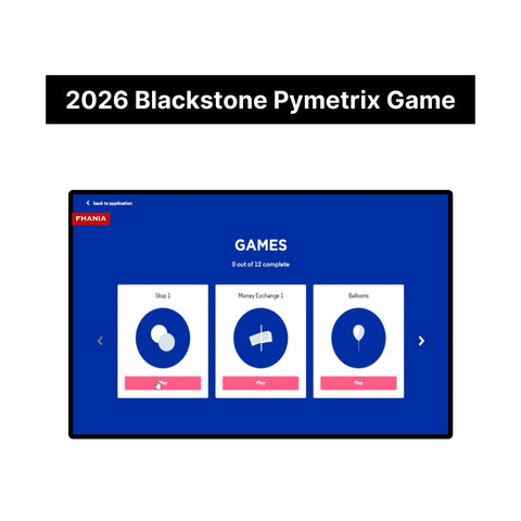 2026 Blackstone Pymetrics Games Digital Interview Technical Assessment Questions & Answers