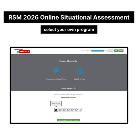 2026 RSM Online Situational Assessment and Job Simulation Assessment Tutorials