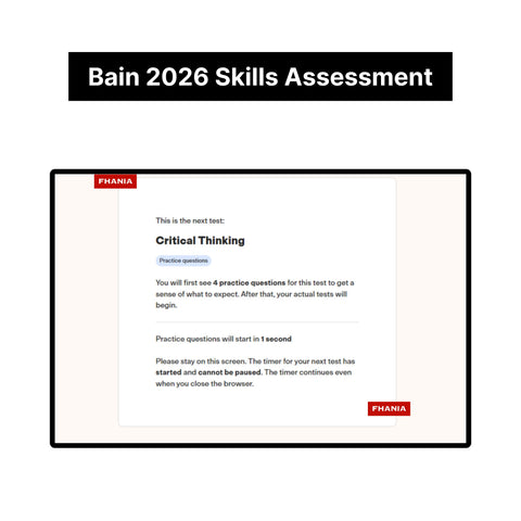 2026 Bain Online Assessment and Written Case Exact Questions and Answers