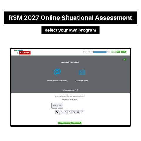 2027 RSM Online Situational Assessment and Job Simulation Assessment Tutorials