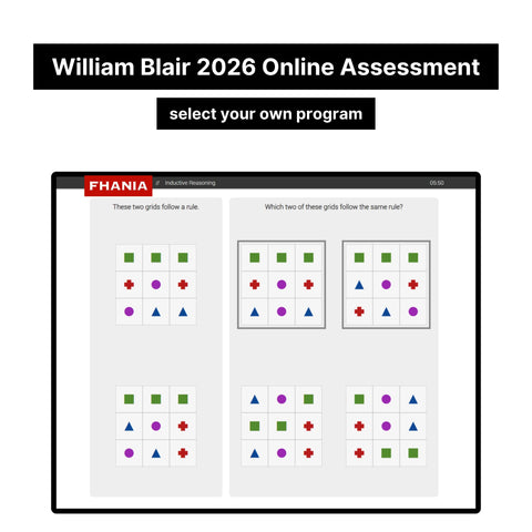 2026 William Blair Online Pre-recruiting Assessments Questions & Answers
