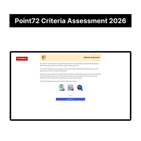 2026 Point72 Academy Criteria Assessment Exact Questions and Answers