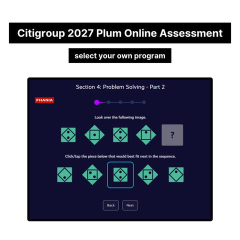 2027 Citigroup Online Assessment Plum Tutorials