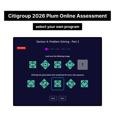 2026 Citigroup Online Assessment Plum Tutorials
