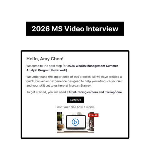 2026 Morgan Stanley Online Assessment and Video Interview Tutorials