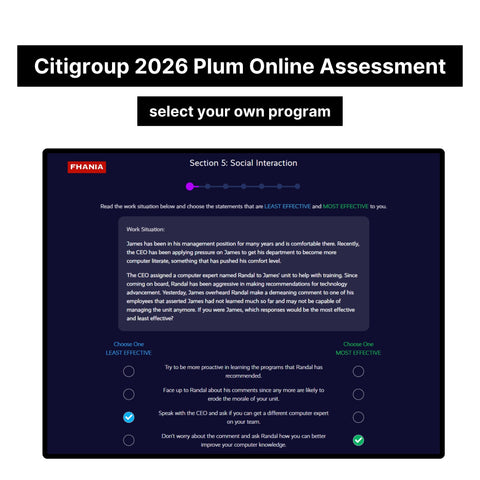 2026 Citigroup Online Assessment Plum Tutorials