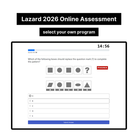 2026 Lazard Online Assessment Video Interview Exact Questions and Answers