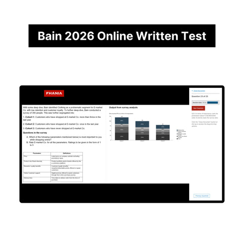 2026 Bain Online Assessment and Written Case Exact Questions and Answers