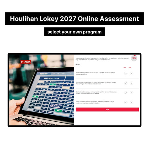 2027 Houlihan Lokey Online Assessment Exact Questions & Answers