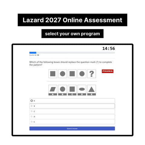 2027 Lazard Online Assessment Video Interview Exact Questions and Answers