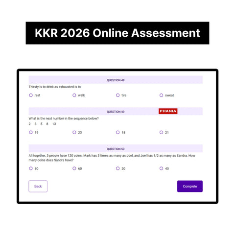 2026 KKR Predictive Cognitive Assessment Exact Questions & Answers