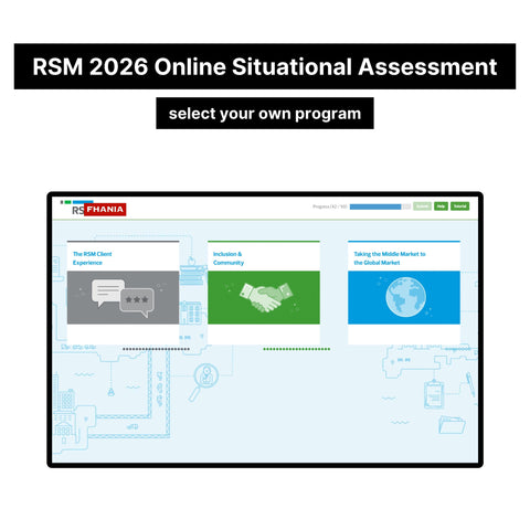 2026 RSM Online Situational Assessment and Job Simulation Assessment Tutorials