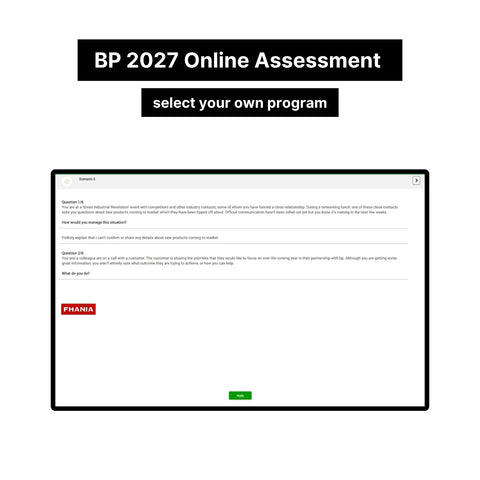 2027 BP Video Interview and Online Assessment Exact Questions and Answers
