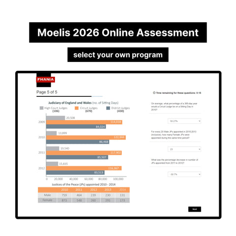 2026 Moelis Numerical and Verbal Reasoning Online Assessment Tutorials