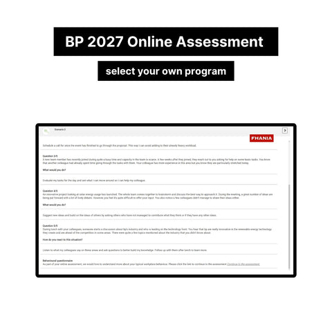 2027 BP Video Interview and Online Assessment Exact Questions and Answers