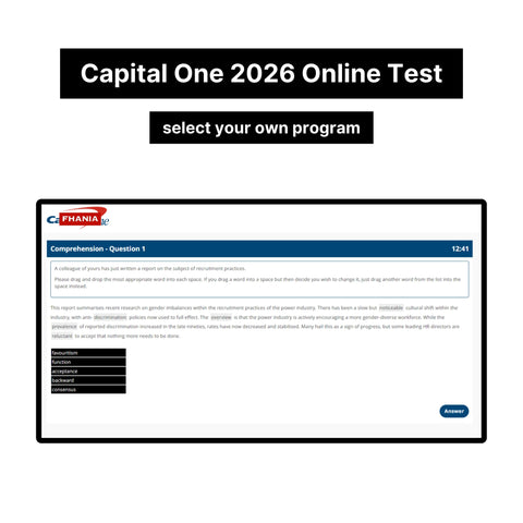 2026 Capital One Virtual Job Tryout Online Test and Digital Interview Tutorials