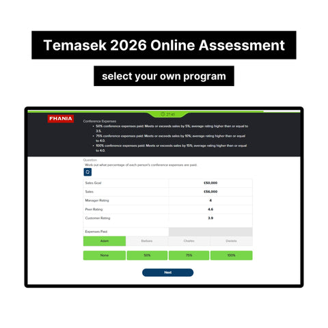 2026 Temasek Online Assessment & Video Interview Answers
