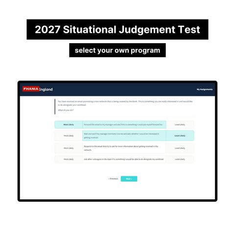 2027 Bank of England Situational Judgement Test and Video Interview and Answers