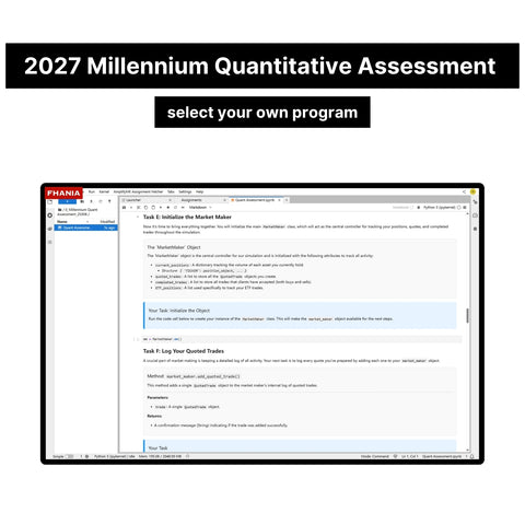 2027 Millennium Caliper Assessment and Quantitative Assessment Exact Questions and Answers