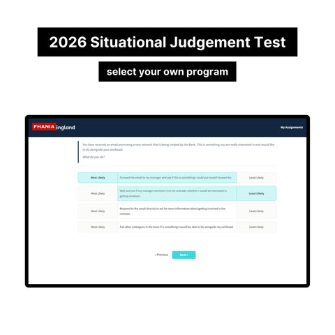 2026 Bank of England Situational Judgement Test and Video Interview and Answers