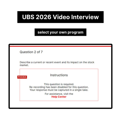 2024年瑞銀在線評估 PDF 教程 |初級人才評估和 Sonru 視頻面試|2024 年確切問題 |參考答案 |夏季/全職職位