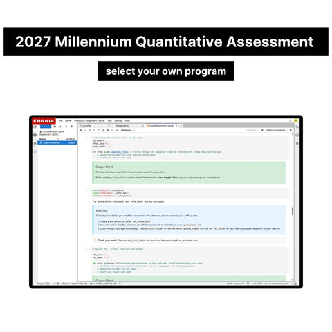 2027 Millennium Caliper Assessment and Quantitative Assessment Exact Questions and Answers