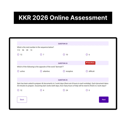 2026 KKR Predictive Cognitive Assessment Exact Questions & Answers