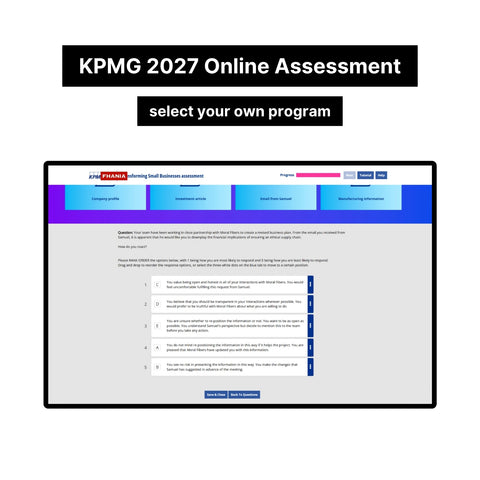 2027 KPMG Online Assessment and Video Interview Tutorials