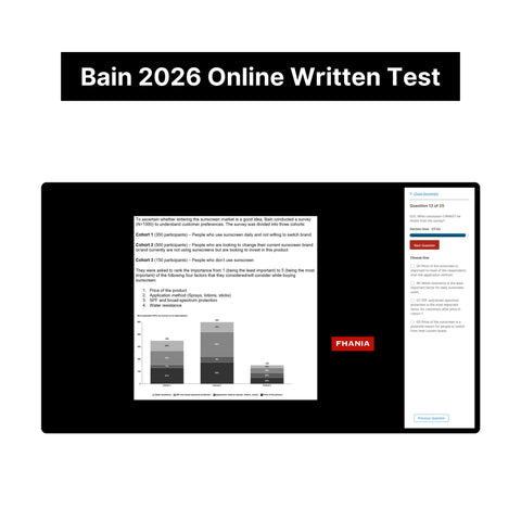 2026 Bain Online Assessment and Written Case Exact Questions and Answers