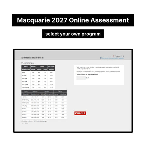 2027 Macquarie Online Psychometric Assessment Tutorials
