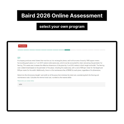 2026 Baird Online Assessment Exact Questions & Answers