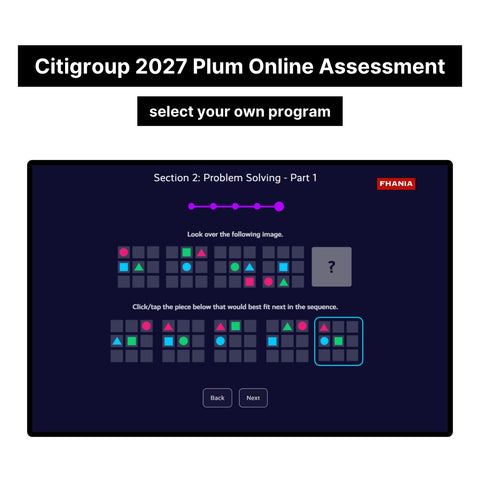 2027 Citigroup Online Assessment Plum Tutorials
