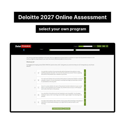 2027 Deloitte Immersive Online Assessment, Job Simulation and Video Interview Tutorials